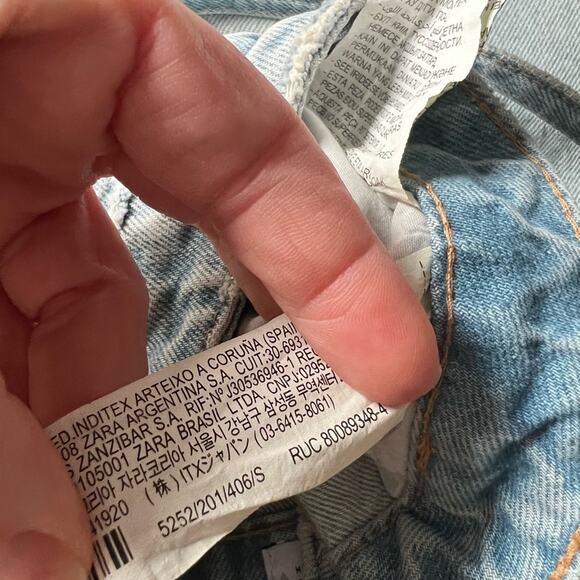 ZARA Skirt Effect denim tank crop small - Picture 5 of 5